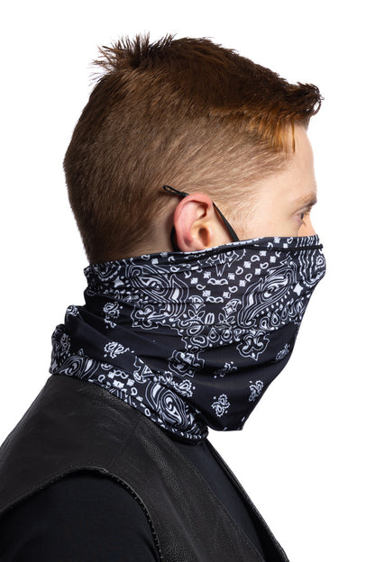 Black Paisley Soaker Series EZ Tube w/Ear Loop