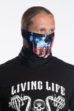 USA Flag Skull Winter Weight EZ Tube