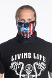 USA Flag Skull Winter Weight EZ Tube