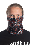 Black & Orange Paisley Winter Weight EZ Tube