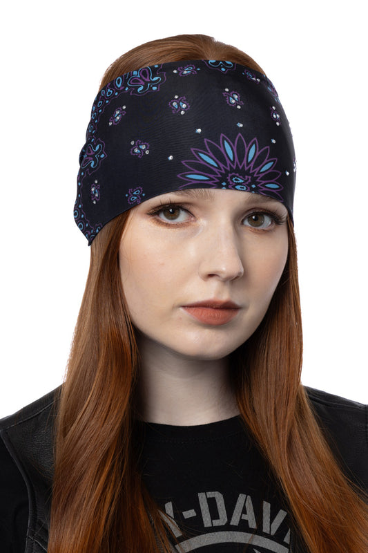 Blue and Purple Paisley w/Gems Ez Bandz Soaker Series