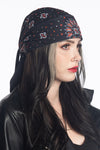 Orange Paisley w/Gems Soaker Full-Head Wrap