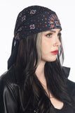 Orange Paisley w/Gems Soaker Full-Head Wrap
