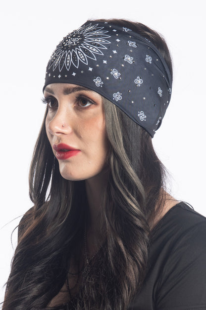 Black Sunrise Paisley w/Gems Ez Bandz Soaker Series