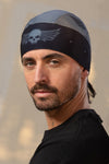 Skull w/Wings Soaker Full-Head Wrap