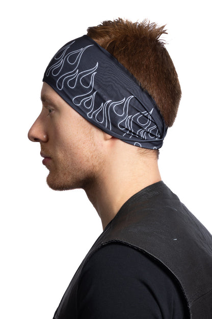 Black on Black Flames (No Gems) EZ Bandz Soaker Series