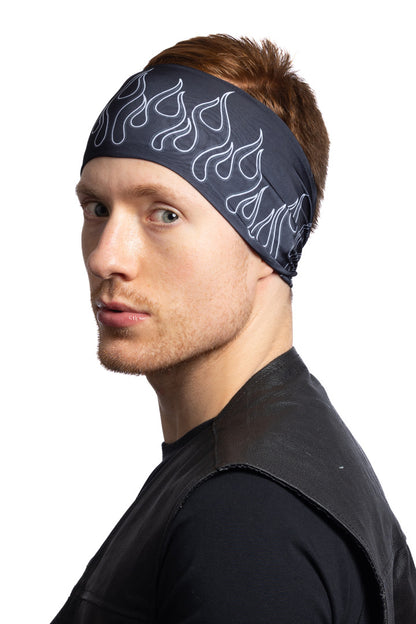 Black on Black Flames (No Gems) EZ Bandz Soaker Series