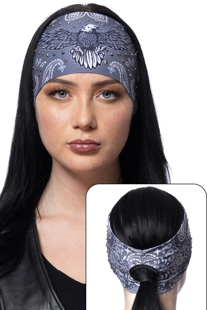 Hair Glove Ez Bands Soaker Series - Stretchy Headbands For Bikers, Work, Or Active Wear