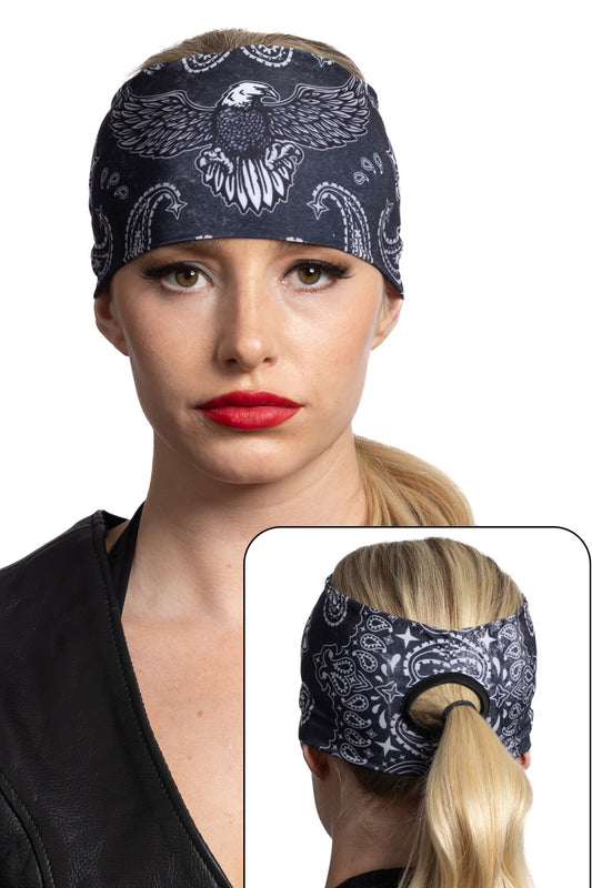 Eagle & Paisley Gray Wash Ponytail EZ Bandz Soaker Series