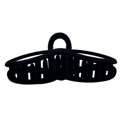 4.75" Black Velvet Jaw Clip Pack of 3