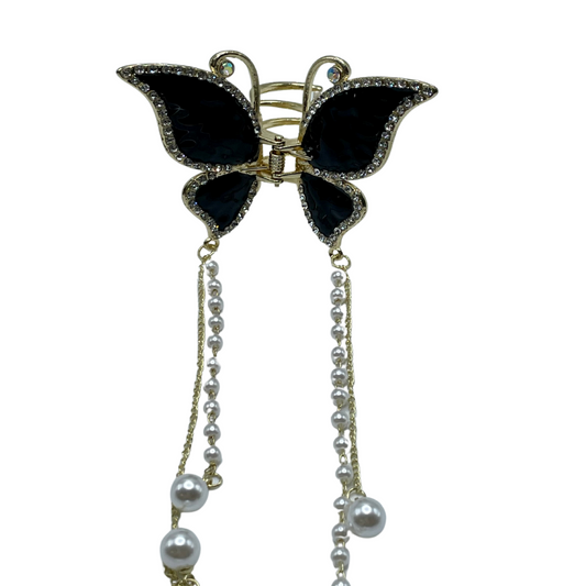1" Bling Butterfly Jaw Clip Pack of 2
