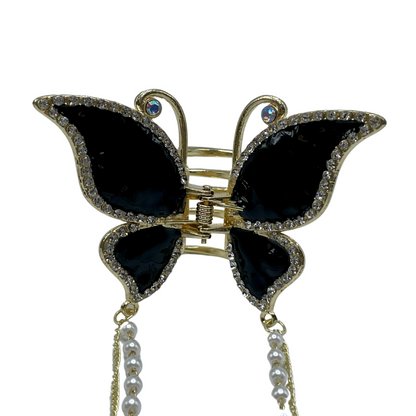 1" Bling Butterfly Jaw Clip Pack of 2