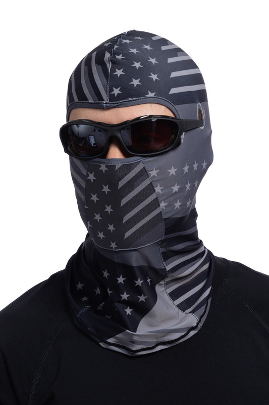 Gray Patriotic Shades Balaclava Soaker Weight