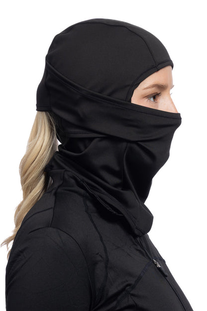 Solid Black Multi-Functional Balaclava Light Weight