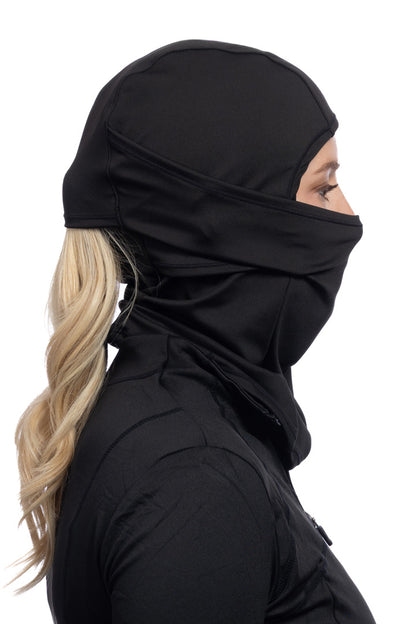 Solid Black Multi-Functional Balaclava Light Weight