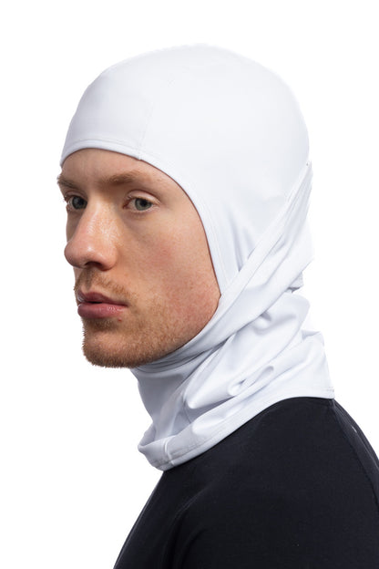 Solid White Multi-Functional Balaclava Light Weight