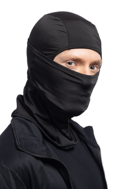 Solid Black Multi-Functional Balaclava Winter Weight