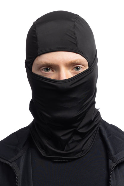 Solid Black Multi-Functional Balaclava Winter Weight