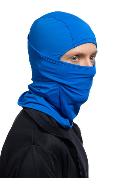 Solid Blue Multi-Functional Balaclava Winter Weight