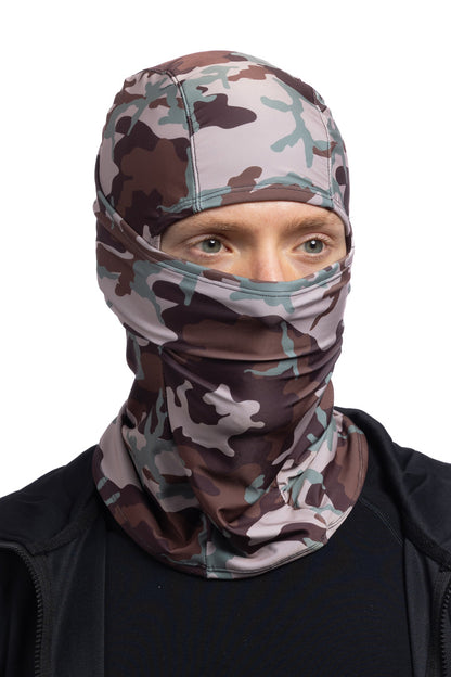 Brown Camo Multi-Functional Balaclava Winter Weight