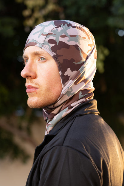 Brown Camo Multi-Functional Balaclava Winter Weight