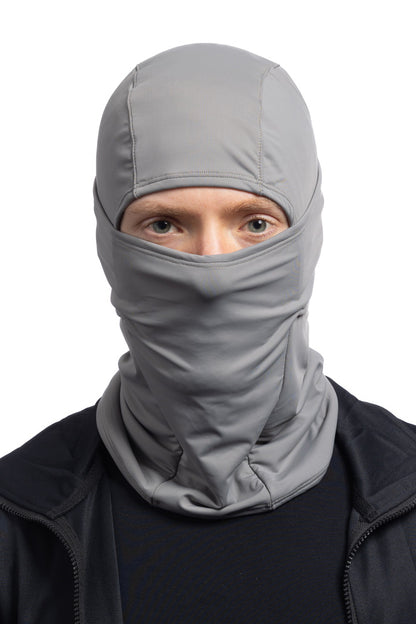 Solid Gray Multi-Functional Balaclava Winter Weight
