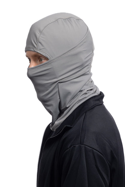 Solid Gray Multi-Functional Balaclava Winter Weight