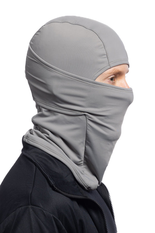 Solid Gray Multi-Functional Balaclava Winter Weight