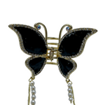 1" Bling Butterfly Jaw Clip Pack of 2