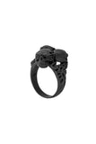 No Evil Skulls Ring