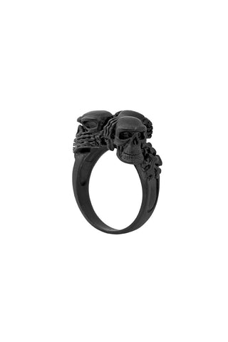 No Evil Skulls Ring