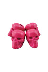 Hot Pink Skull (Metal) Biker Whip Ornament Pack