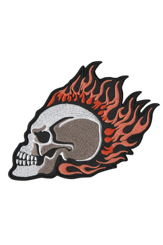 Flaming Skull Patch