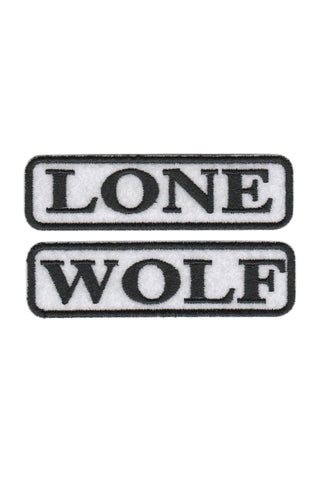 LONE WOLF Text Patches