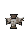 Iron Cross & Skull w/Wings Patch