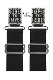 LIVE TO RIDE, RIDE TO LIVE Boot Stirrup Set