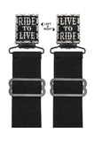 LIVE TO RIDE, RIDE TO LIVE Boot Stirrup Set