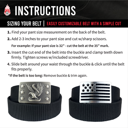Nylon Belt w/Eagle Buckle