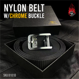 Nylon Belt w/Chrome Buckle