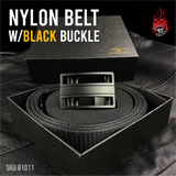 Nylon Belt w/Black Buckle