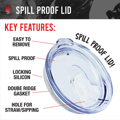 Stainless Steel Tumbler Black LIVE TO RIDE (25.4 oz/750 ML)