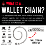 22" Barb Wire Stainless Steel Wallet Chain
