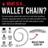 22" Barb Wire Stainless Steel Wallet Chain