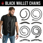 28" Matte Stainless Steel Wallet Chain