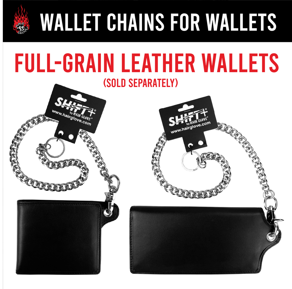 28 Matte Stainless Steel Wallet Chain – Hair Glove