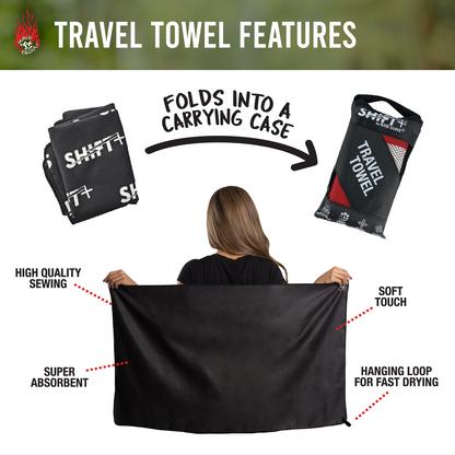 American Flag Travel Towel