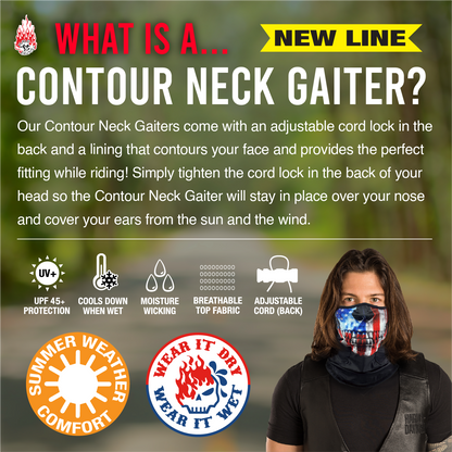 Solid Black Contour Neck Gaiter