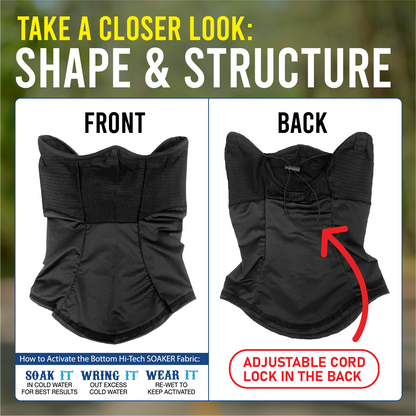 Solid Black Contour Neck Gaiter