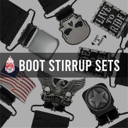 HG Skull Boot Stirrup Set