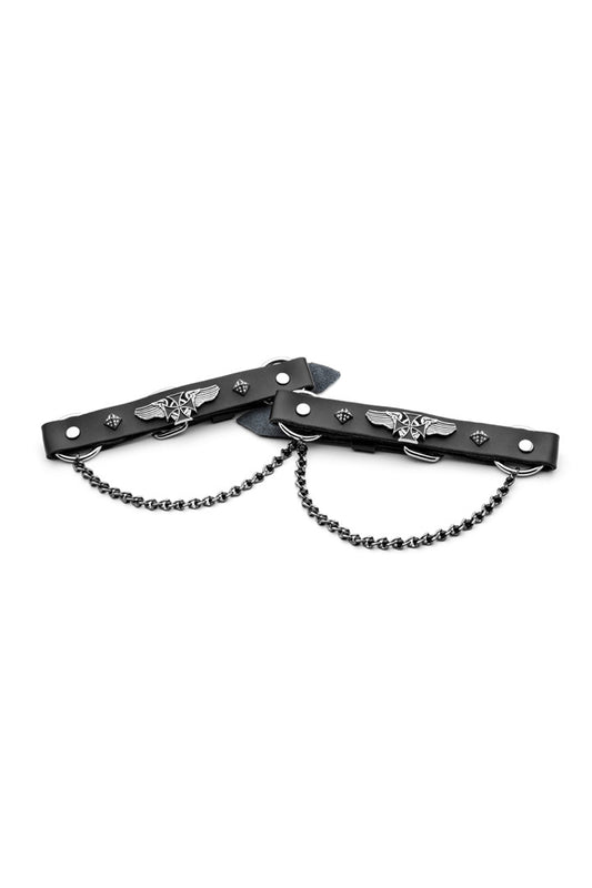 Maltese cross and Wings Boot Bracelet Set